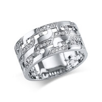 Luna Creation - Ring - Dames - 18K witgoud - Diamant -...