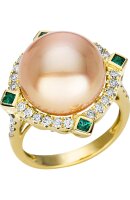 Luna Creation - Dames Ring - 750 / - geel goud - diamant...