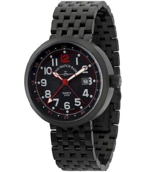 Zeno Watch Basel Herenhorloge B554Q-GMT-bk-a17M