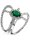 Luna Creation - Ring - Witgoud 18K Diamant 0.75ct Smaragd - 1B578W853-1-53
